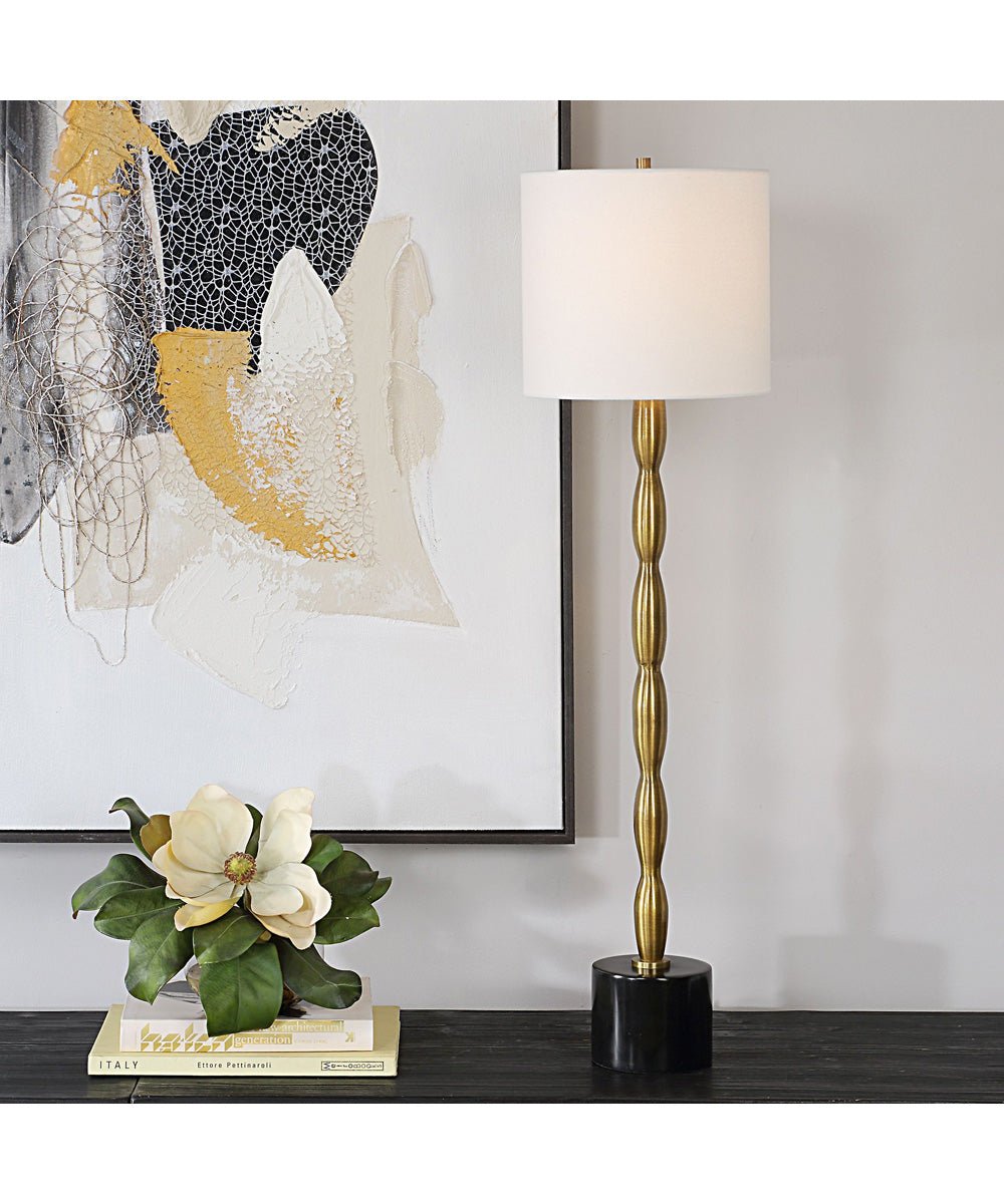 Negades Brass Marble Base Buffet Lamp – image 2