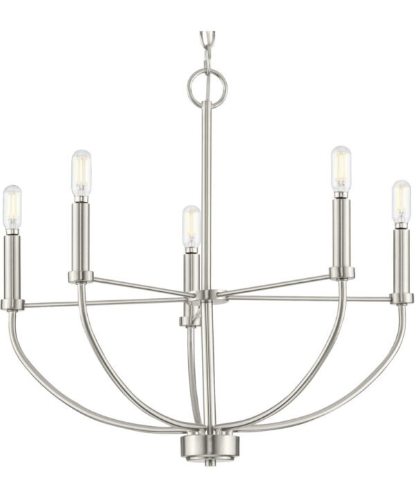 Capestang Brushed Nickel Candle Chandelier