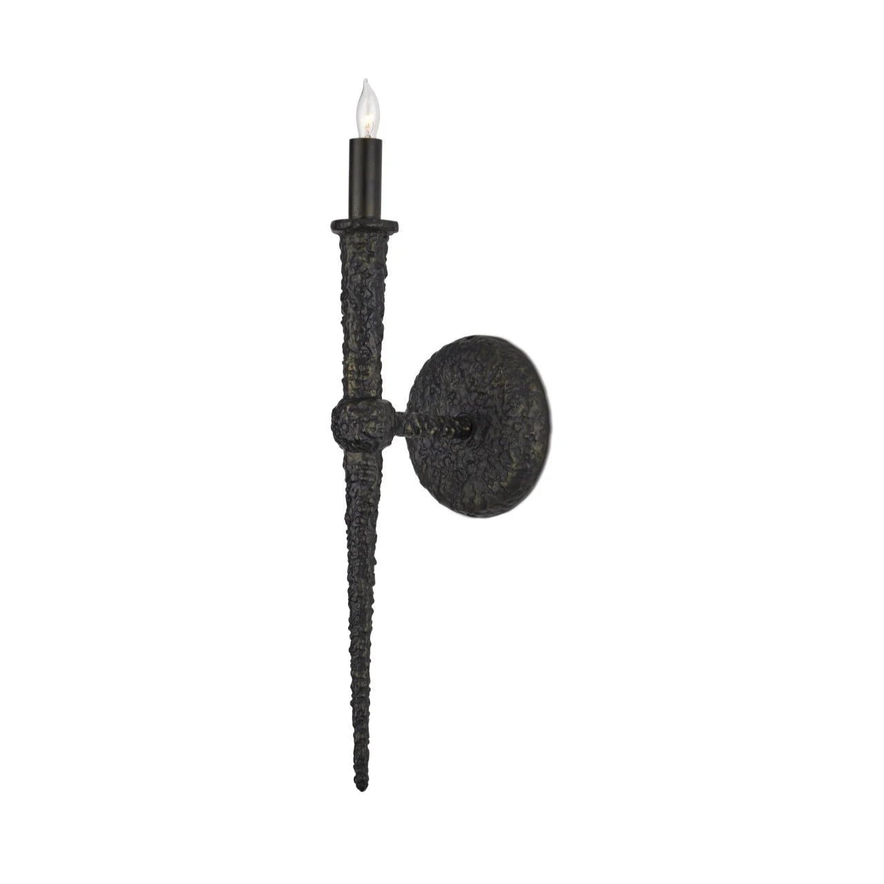 Vourliotes Long Framed Double Bronze Disc Brass Wall Sconce