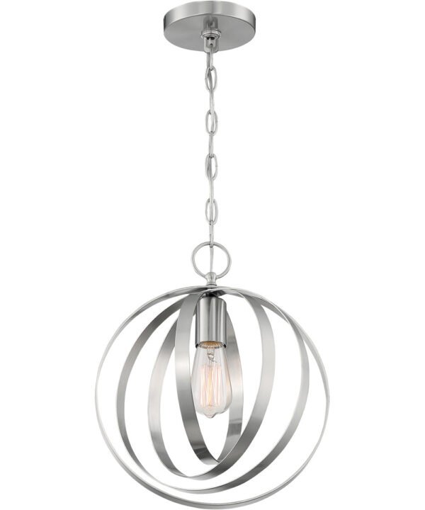 Morella Brushed Nickel Globe Pendant