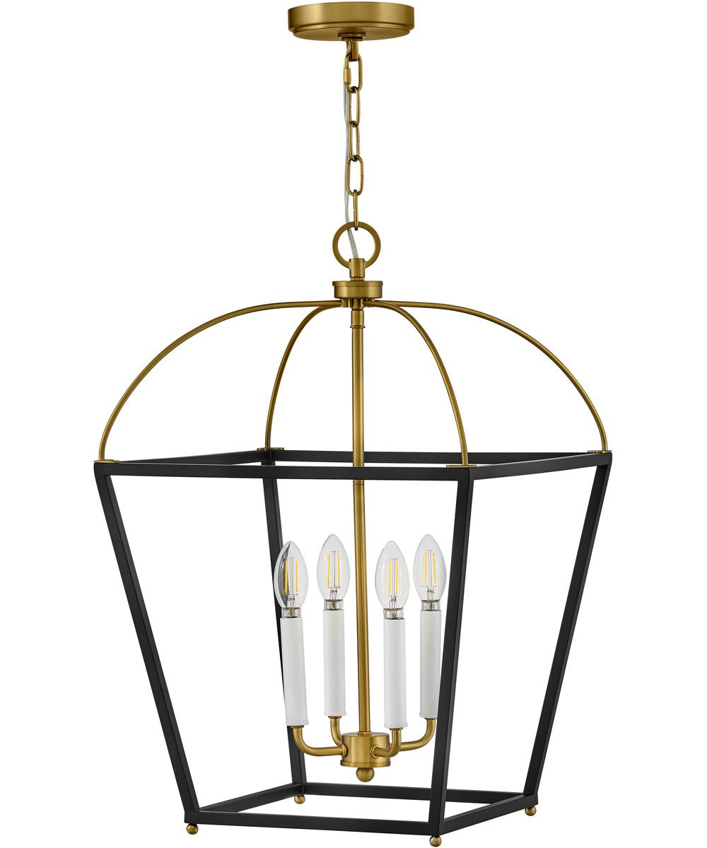 Gharghur Black Brass Lantern Pendant Light – image 2