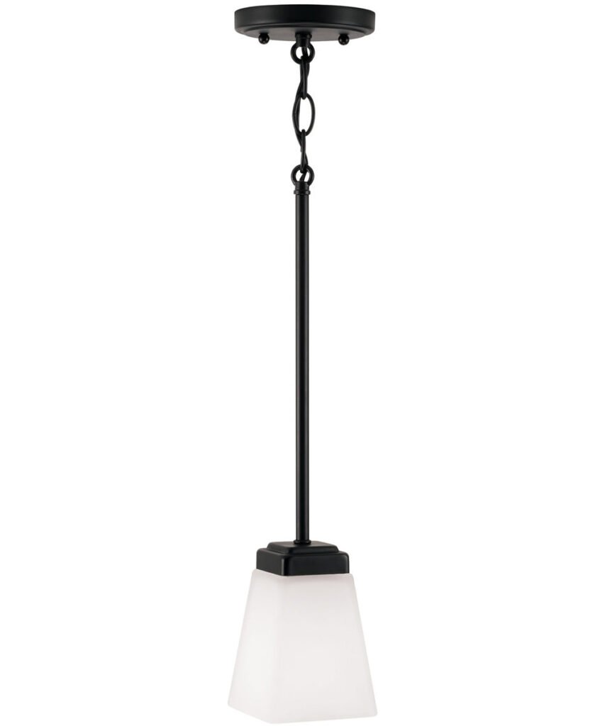 Fiumalbo Black White Glass Mini Pendant – image 3