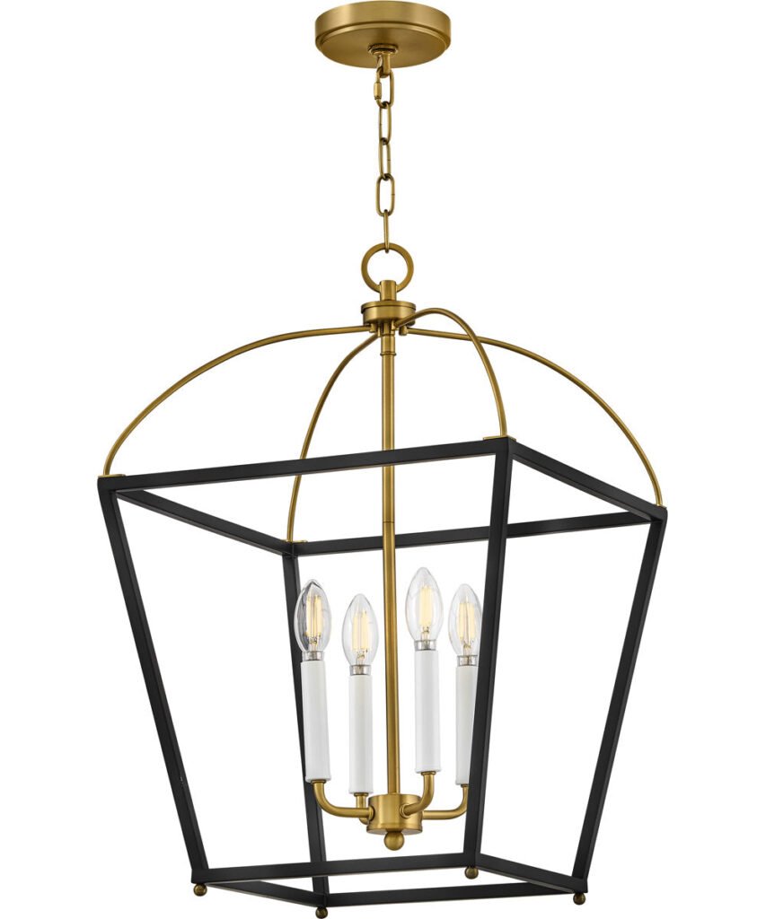Gharghur Black Brass Lantern Pendant Light – image 3