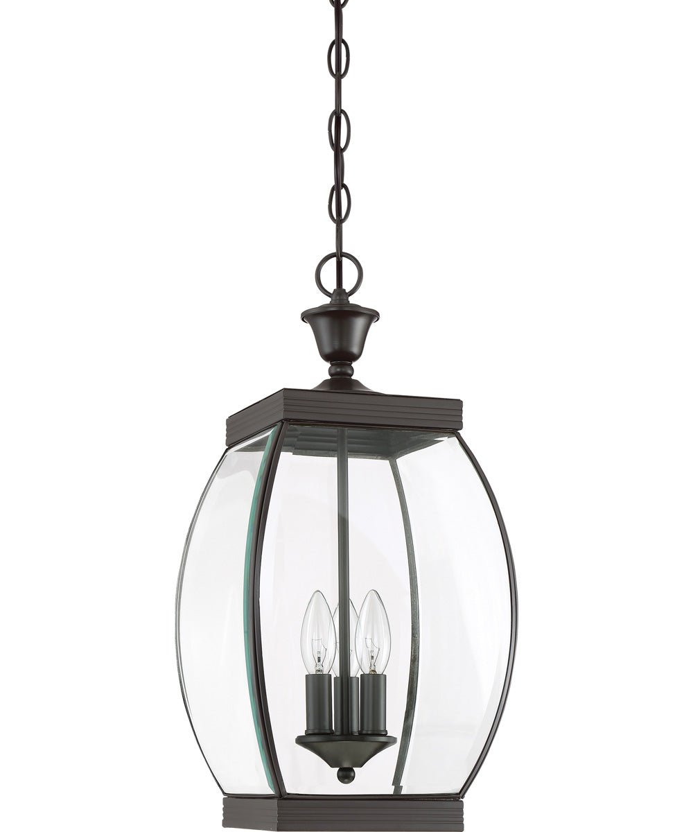 Torrile Bronze Clear Glass Lantern Pendant – image 3