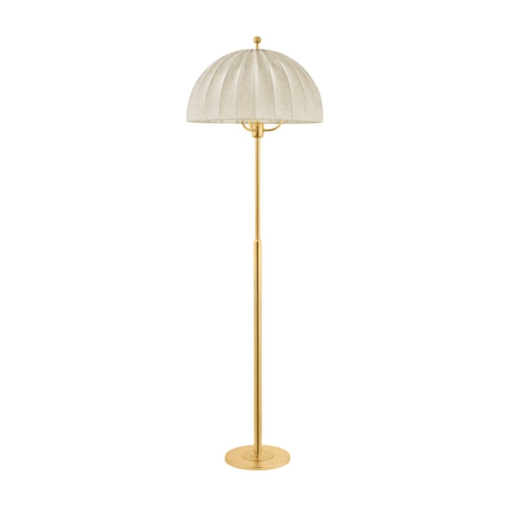 Sami Dome Fabric Shade Three Socket Floor Lamp