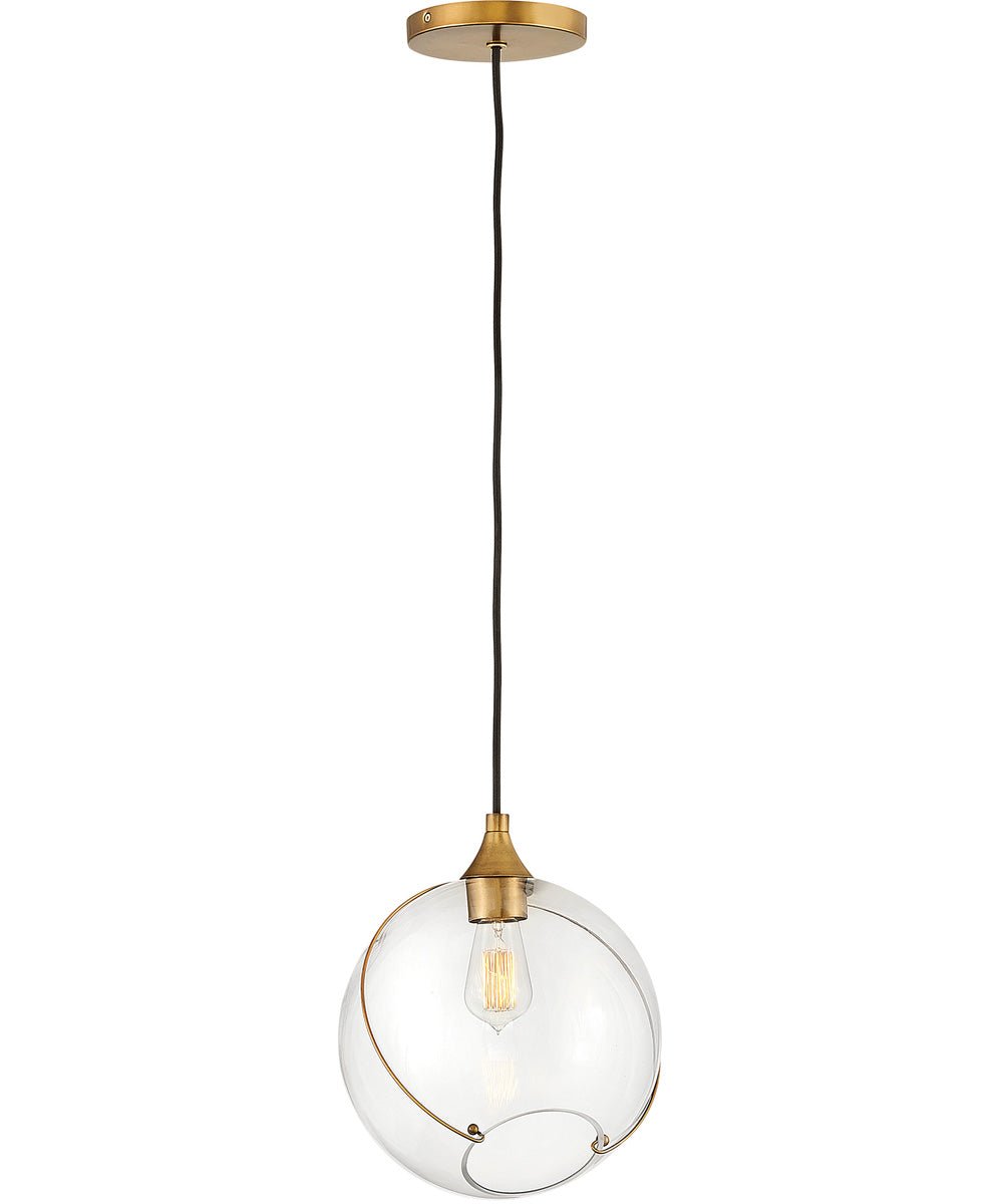 Serignan Clear Globe Glass Brass Pendant