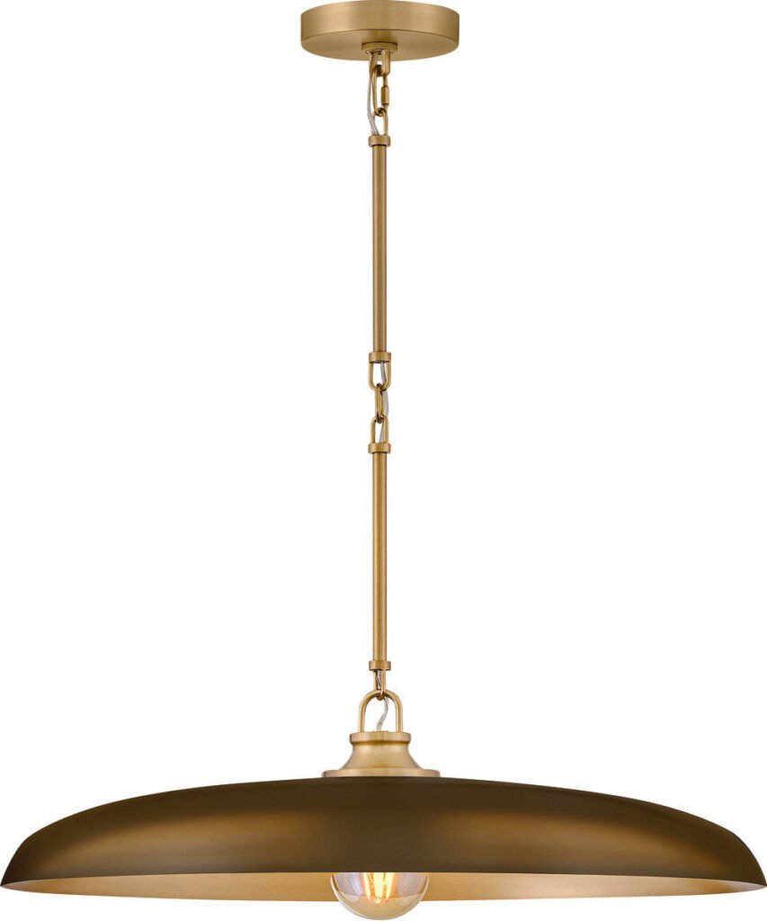 Naxxar Wide Brass Plate Pendant