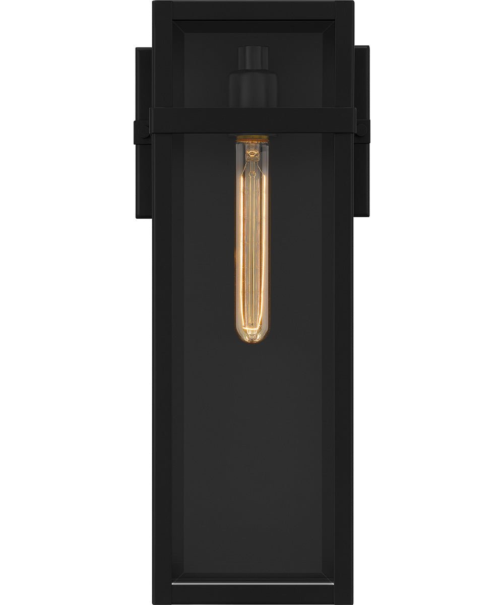 Kapetaniana Slim Long Bevelled Glass Black Outdoor Wall Light – image 3