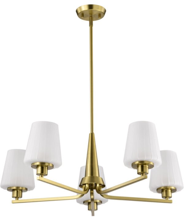 Speloncato Buzlu Camlı Pirinç Avize