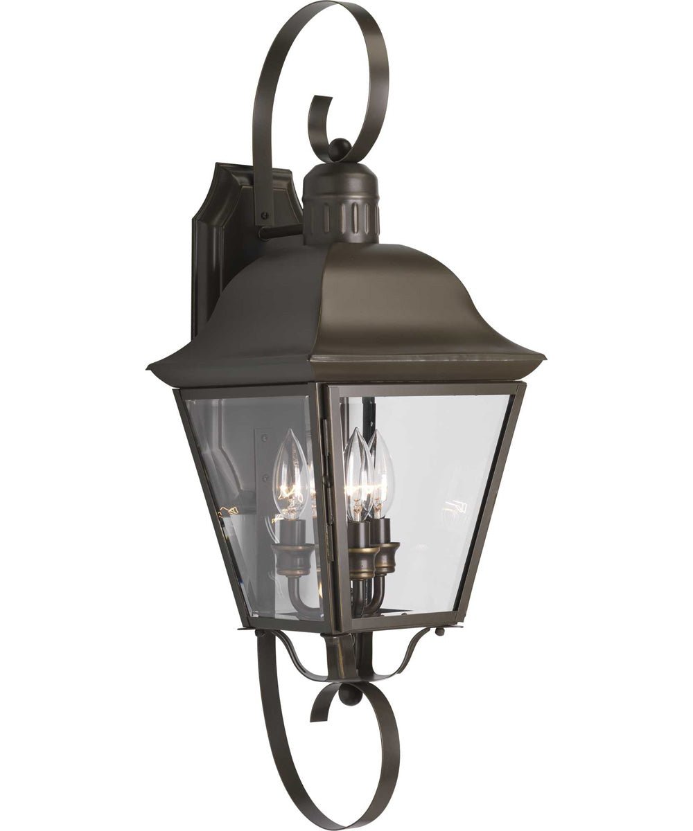Acciaroli Swan Arm Octagonal Plate Lantern Outdoor Wall Light