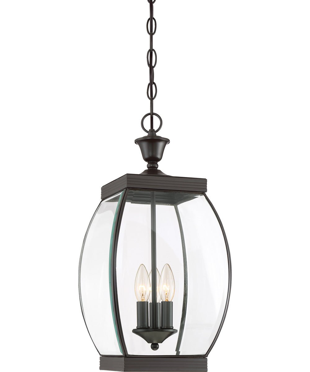 Torrile Bronze Clear Glass Lantern Pendant – image 2