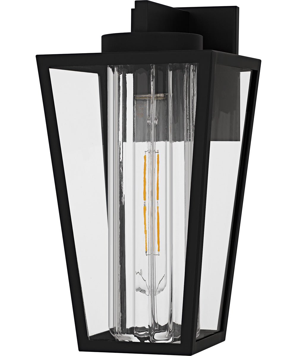 Tylisos Trapezoid Shaped Black Lantern Outdoor Wall Light – image 2