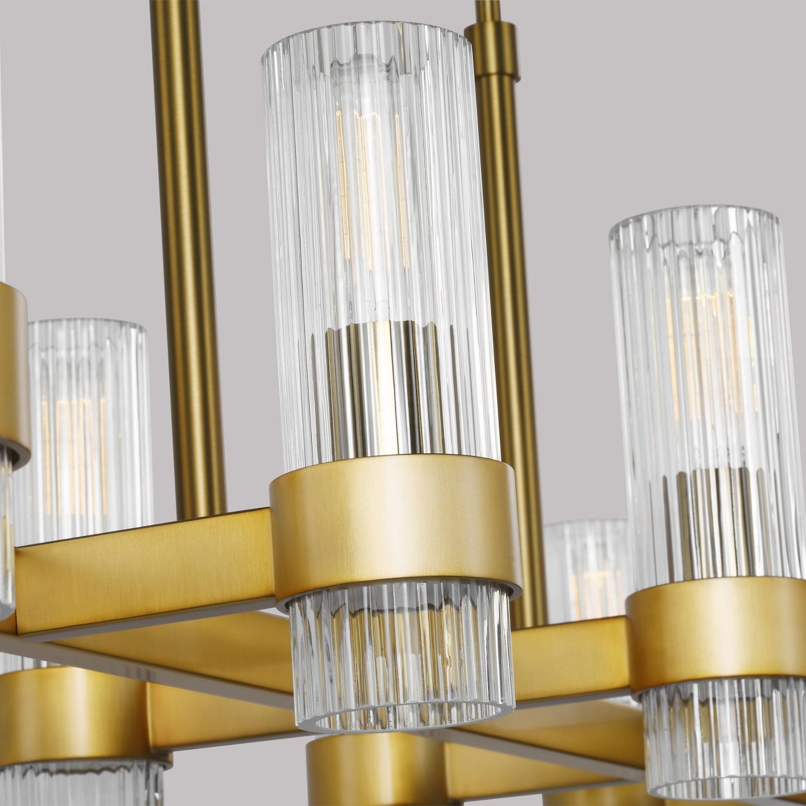 Sousse Clear Glass Brass Linear Chandelier – image 3