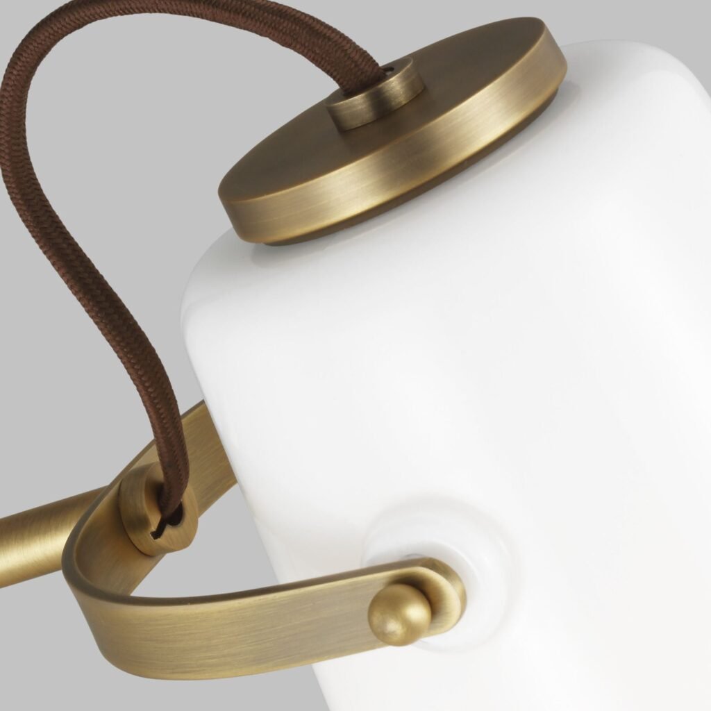 Jelsa Opal Glass Head Brass Desk Lamp – image 2