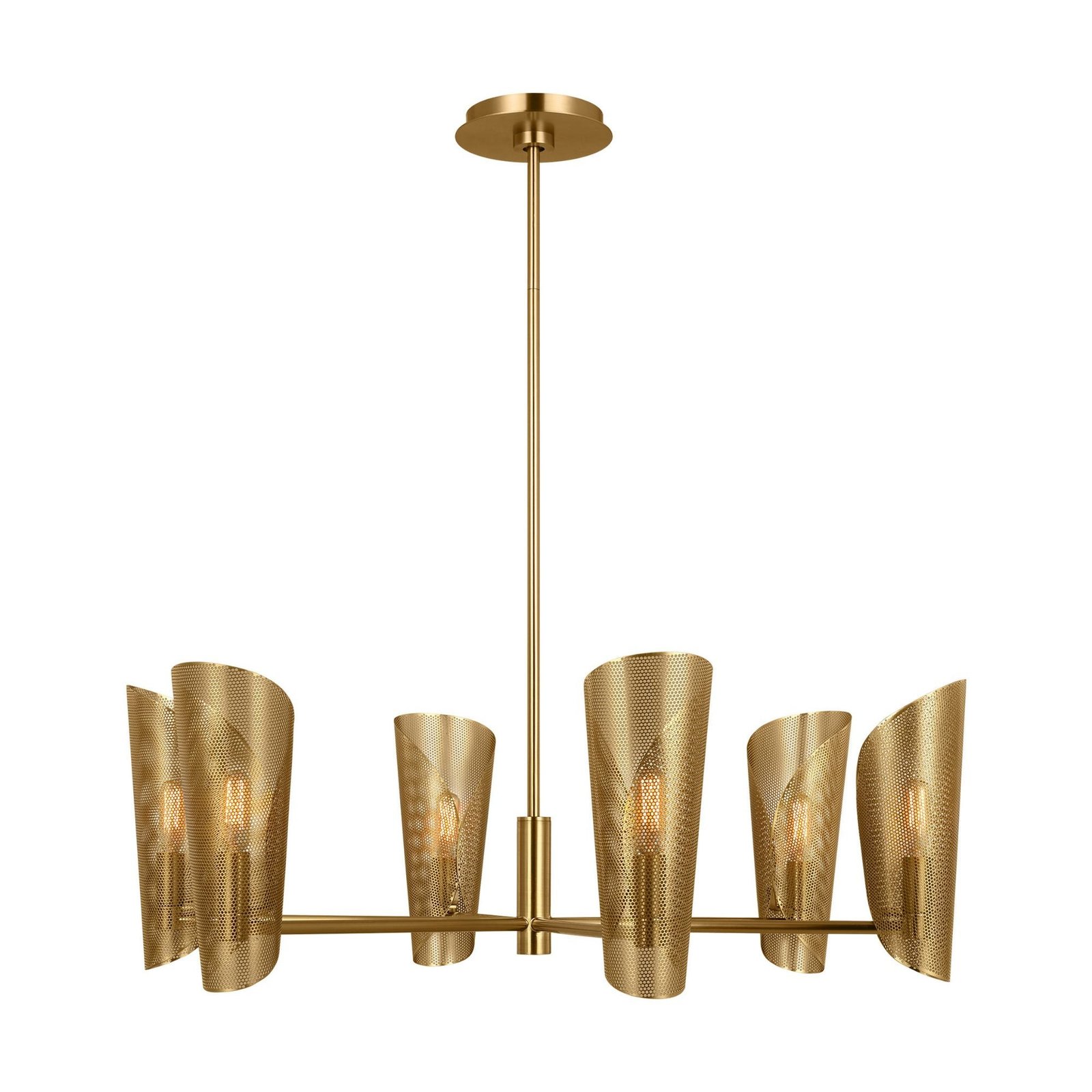 Hammamet Brass Metal Head Modern Chandelier