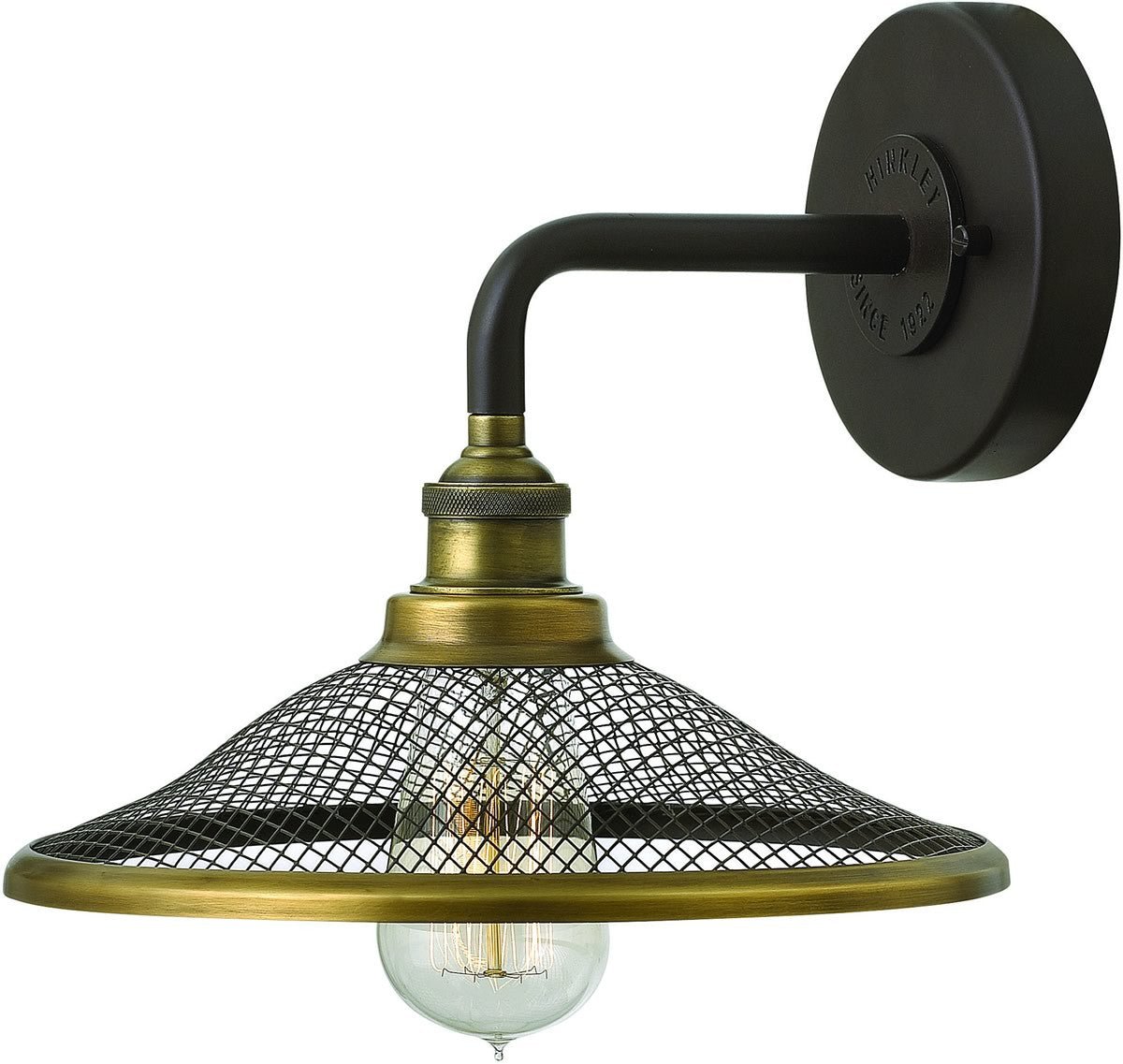Sigri Swan Neck Wire Woven Head Bronze Wall Sconce