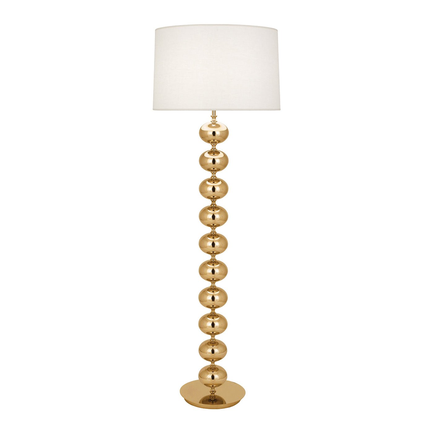 Camposampiero Globe Stacked Brass Floor Lamp