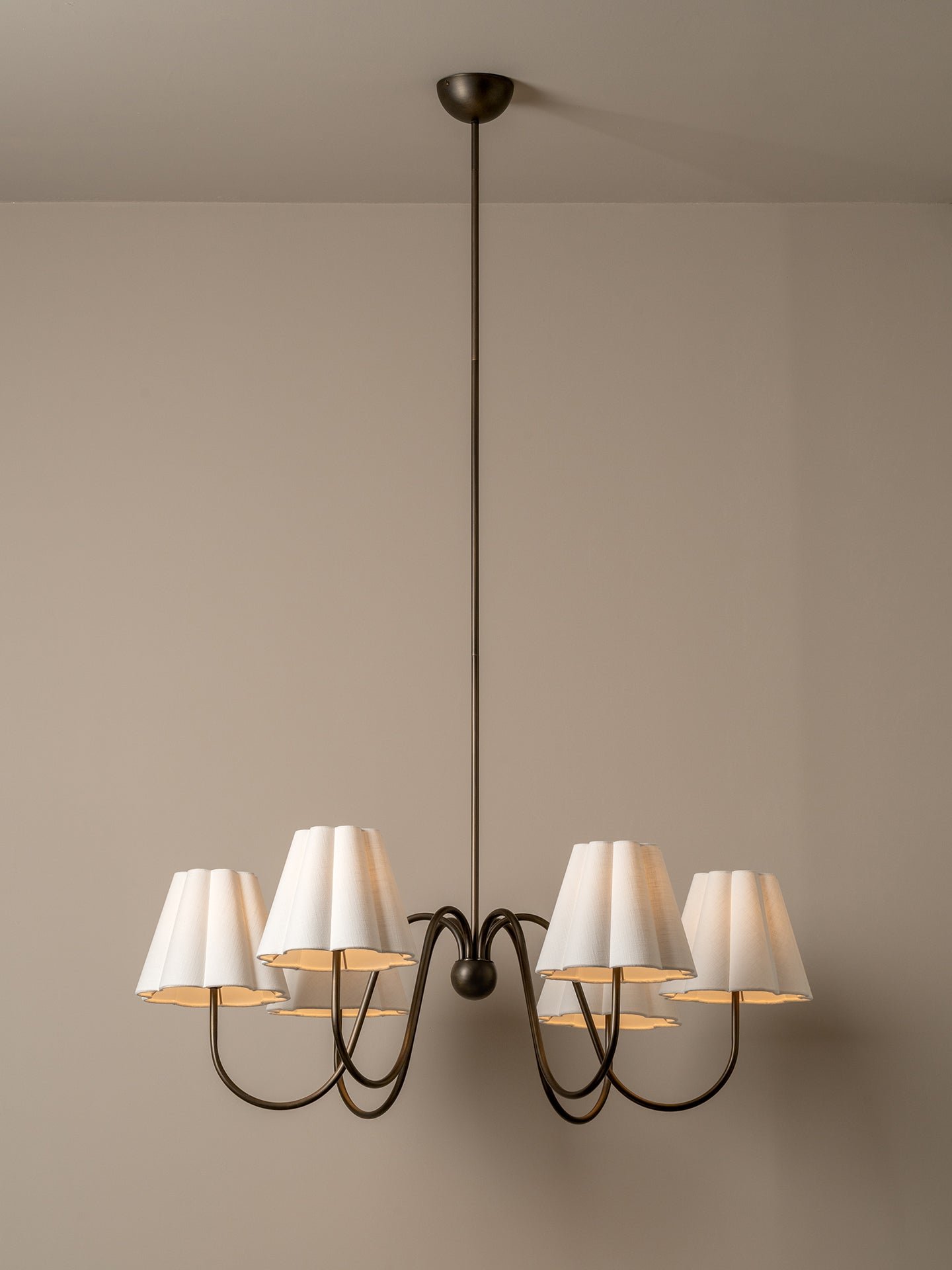 Vallinfreda Bronz Abajurlu Avize – image 2