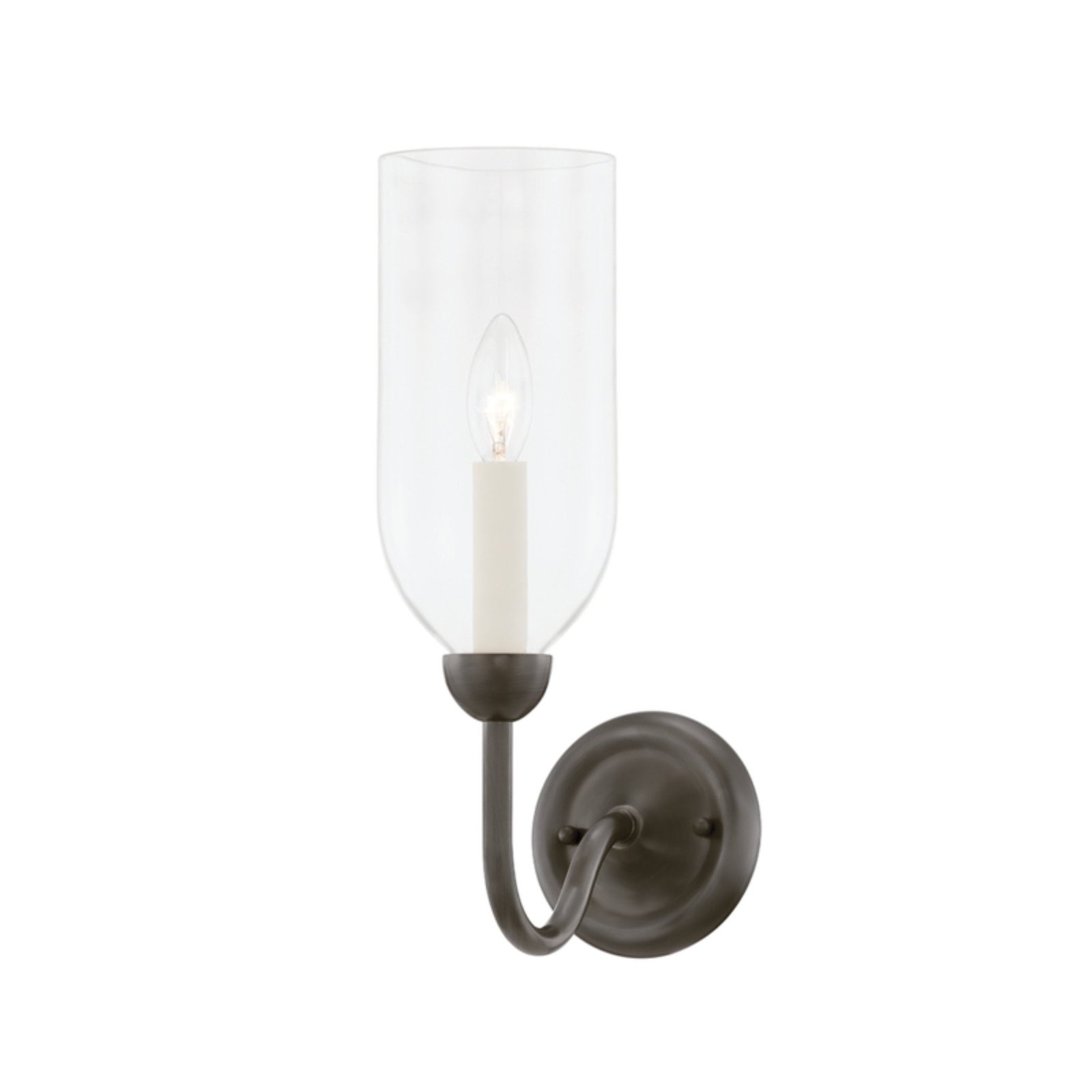 Casarsa Glass Dome Antiqued Bronze Wall Sconce
