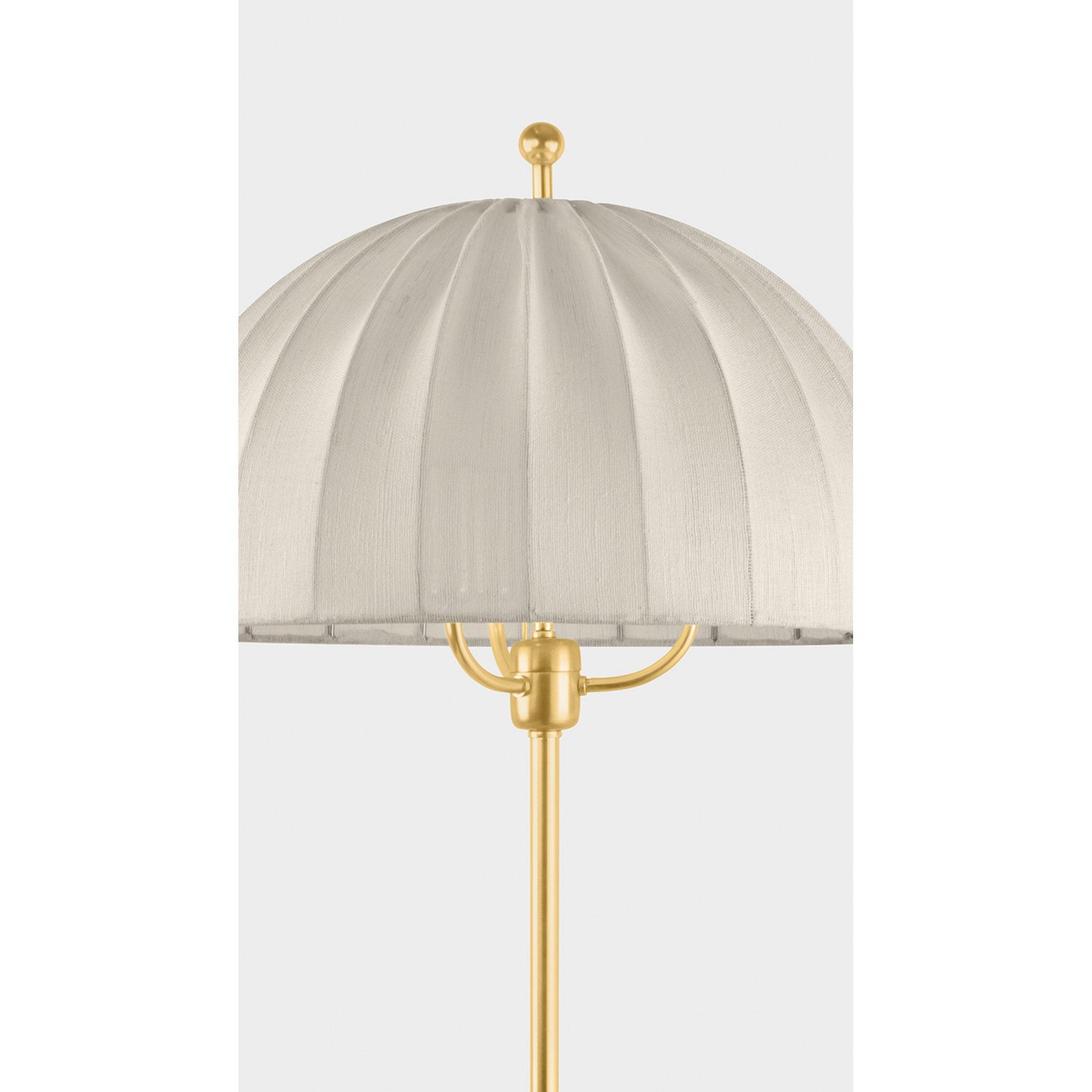 Sami Dome Fabric Shade Three Socket Floor Lamp – image 2