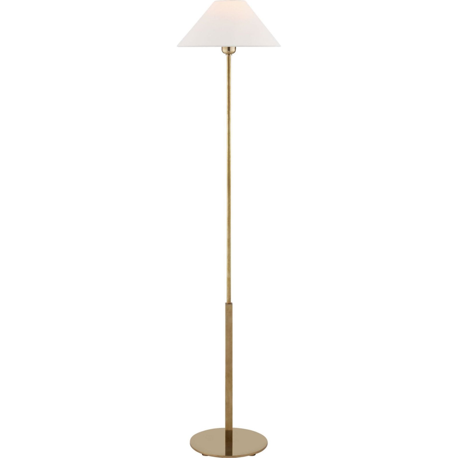 Paleokastritsa Conical Shade Brass Floor Lamp