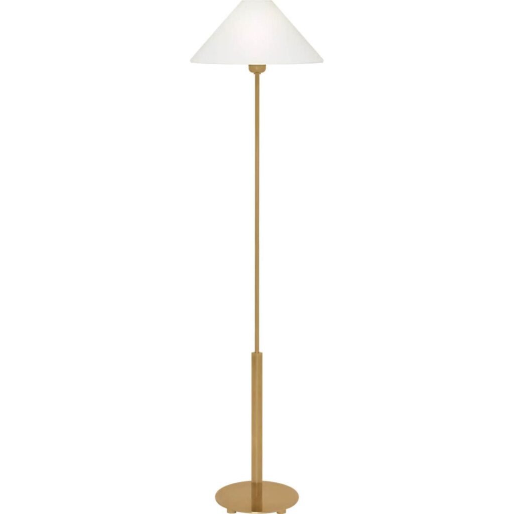 Paleokastritsa Conical Shade Brass Floor Lamp – image 2