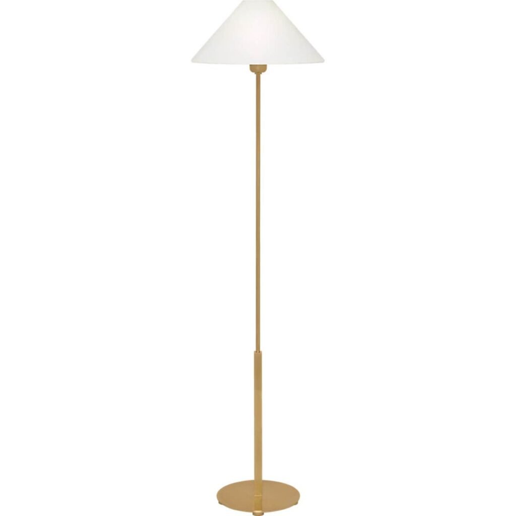 Paleokastritsa Conical Shade Brass Floor Lamp – image 3
